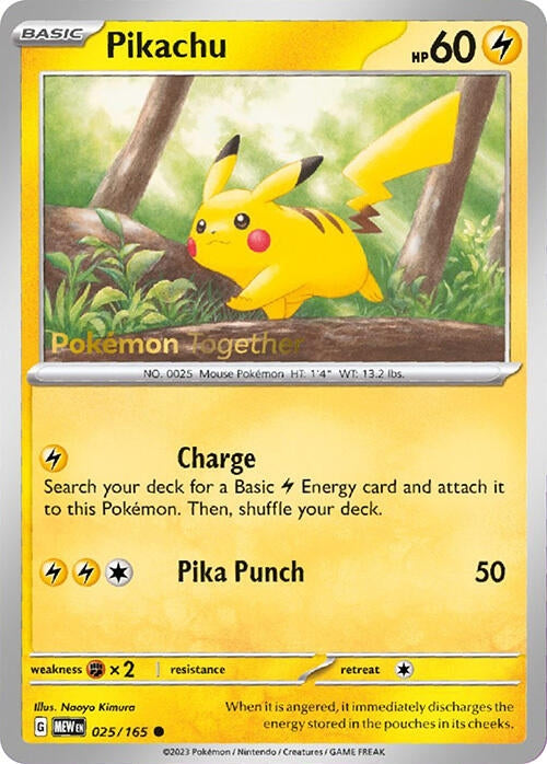 Image for Pikachu - 025/165 (Pokemon Together) (025/165) [Miscellaneous Cards & Products] - Pokemon