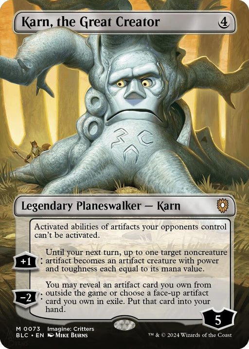 Image for Karn, the Great Creator (Borderless) (73) (Foil) [Bloomburrow] - Magic: The Gathering