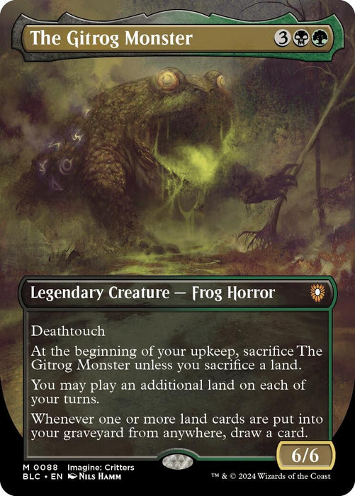 Image for The Gitrog Monster (Borderless) (88) (Foil) [Bloomburrow] - Magic: The Gathering
