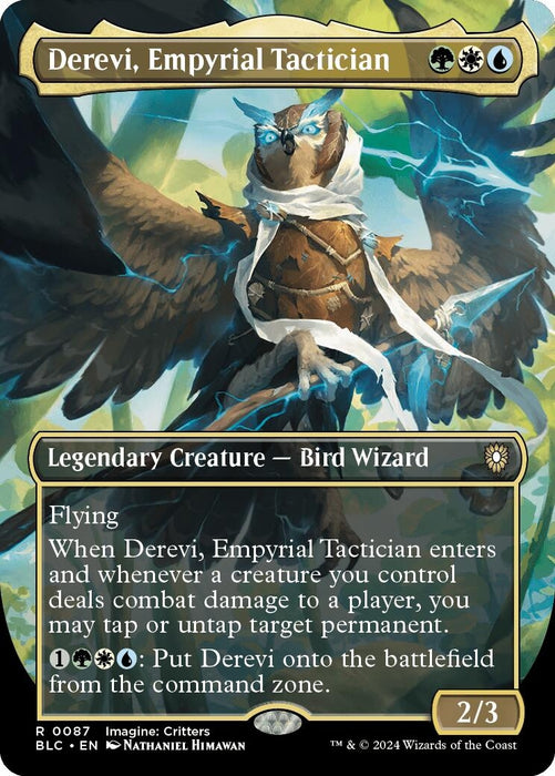 Image for Derevi, Empyrial Tactician (Borderless) (87) [Bloomburrow] - Magic: The Gathering