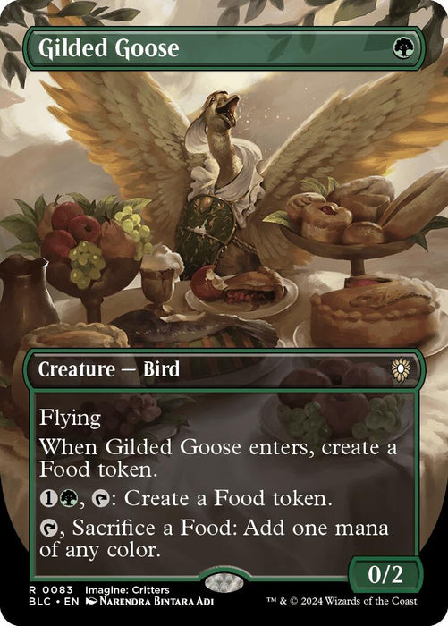 Image for Gilded Goose (Borderless) (83) (Foil) [Bloomburrow] - Magic: The Gathering