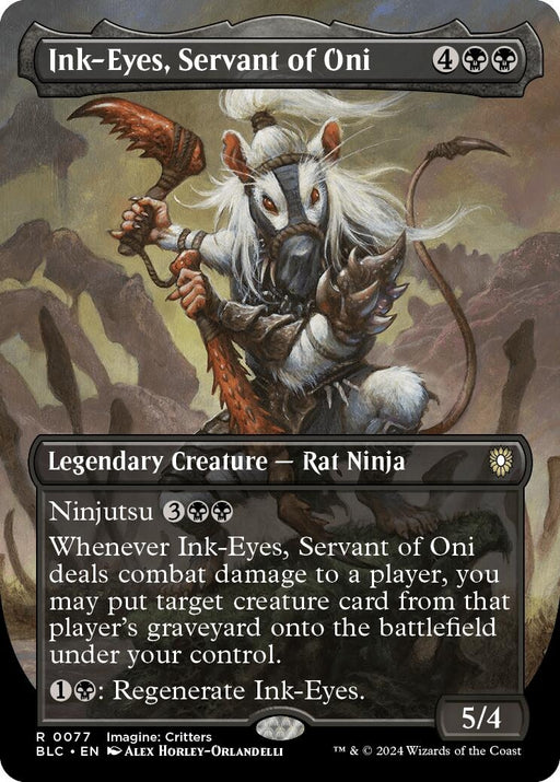 Image for Ink-Eyes, Servant of Oni (Borderless) (77) [Bloomburrow] - Magic: The Gathering