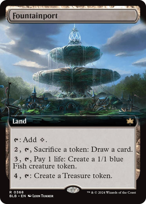 Image for Fountainport (Extended Art) (368) (Foil) [Bloomburrow] - Magic: The Gathering