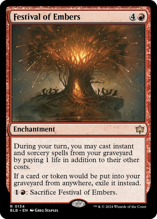 Image for Festival of Embers (134) (Foil) [Bloomburrow] - Magic: The Gathering