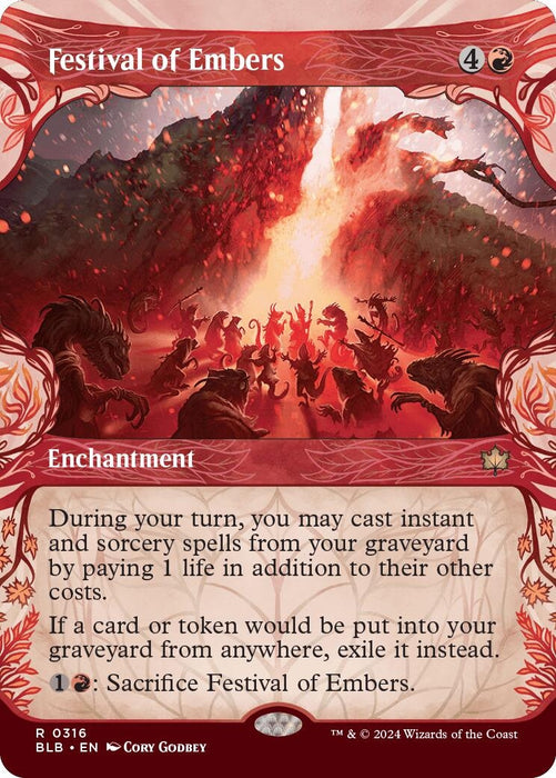 Image for Festival of Embers (Showcase) (316) (Foil) [Bloomburrow] - Magic: The Gathering