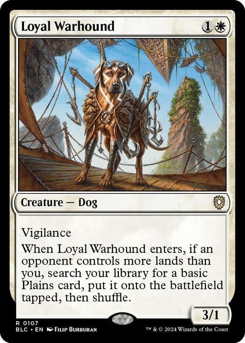 Image for Loyal Warhound (107) [Bloomburrow] - Magic: The Gathering