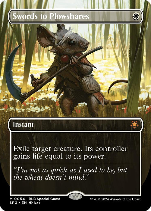 Image for Swords to Plowshares (Borderless) (54) [Special Guests] - Magic: The Gathering