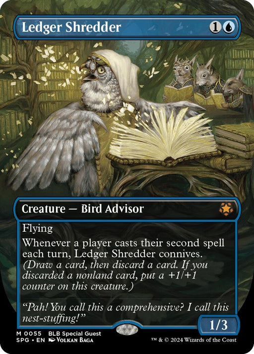Image for Ledger Shredder (Borderless) (55) [Special Guests] - Magic: The Gathering