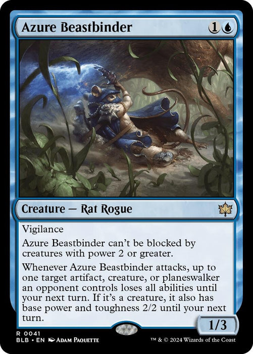 Image for Azure Beastbinder (41) (Foil) [Bloomburrow] - Magic: The Gathering