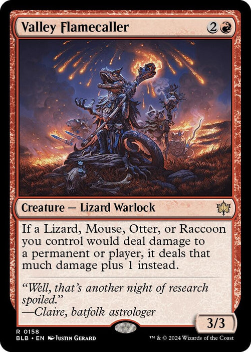 Image for Valley Flamecaller (158) [Bloomburrow] - Magic: The Gathering