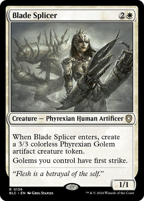 Image for Blade Splicer (136) [Bloomburrow] - Magic: The Gathering