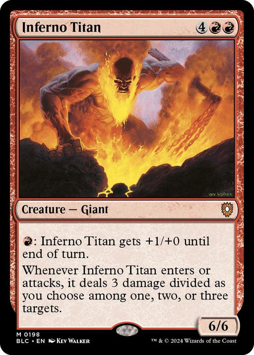 Image for Inferno Titan (198) [Bloomburrow] - Magic: The Gathering