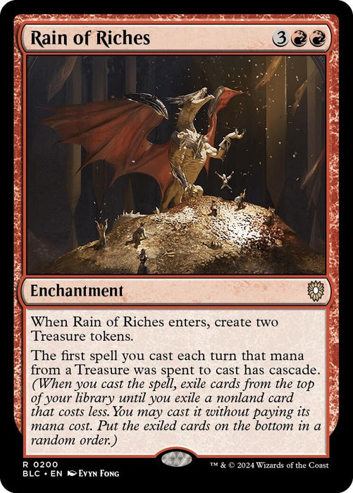 Image for Rain of Riches (200) [Bloomburrow] - Magic: The Gathering