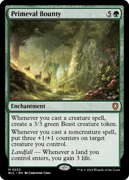 Image for Primeval Bounty (232) [Bloomburrow] - Magic: The Gathering