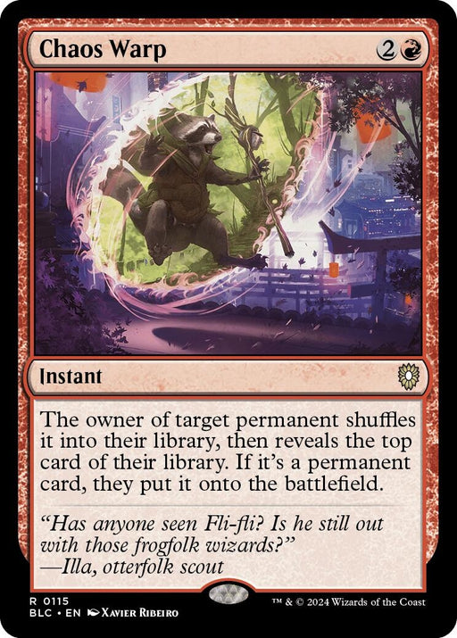 Image for Chaos Warp (115) [Bloomburrow] - Magic: The Gathering