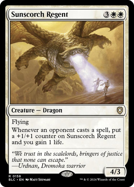 Image for Sunscorch Regent (158) [Bloomburrow] - Magic: The Gathering
