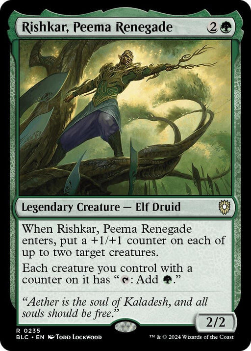 Image for Rishkar, Peema Renegade (235) [Bloomburrow] - Magic: The Gathering