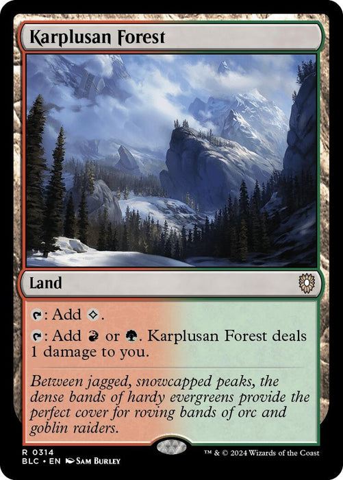 Image for Karplusan Forest (314) [Bloomburrow] - Magic: The Gathering