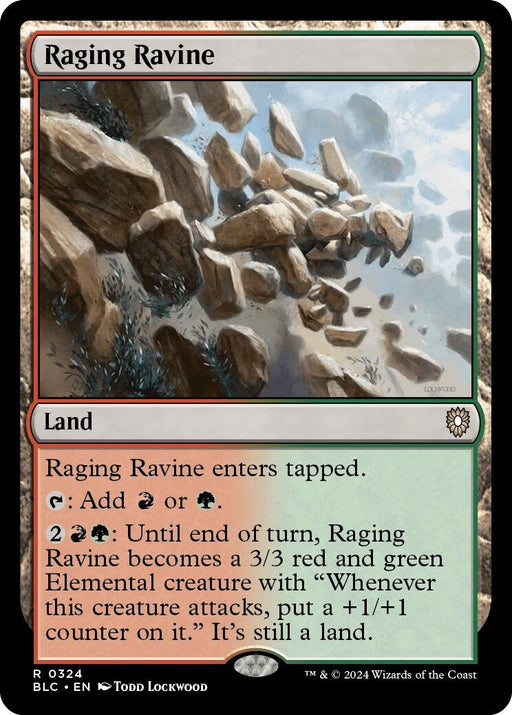 Image for Raging Ravine (324) [Bloomburrow] - Magic: The Gathering