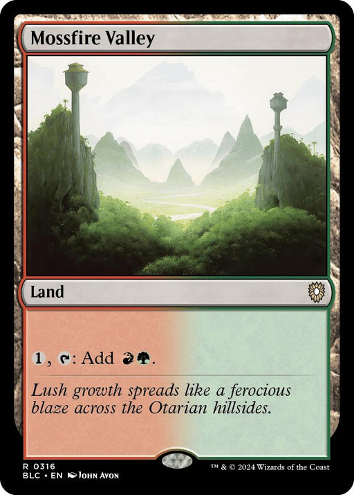 Image for Mossfire Valley (316) [Bloomburrow] - Magic: The Gathering