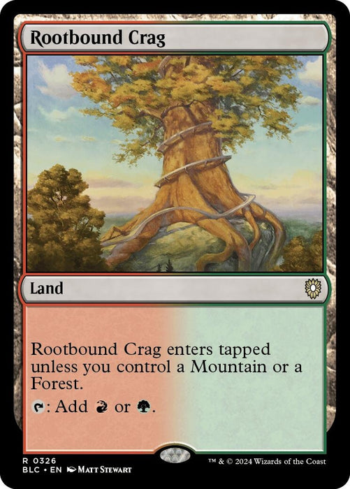 Image for Rootbound Crag (326) [Bloomburrow] - Magic: The Gathering