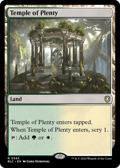 Image for Temple of Plenty (343) [Bloomburrow] - Magic: The Gathering