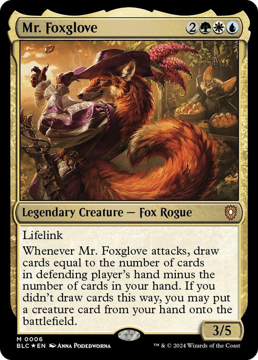 Image for Mr. Foxglove (6) (Foil) [Bloomburrow] - Magic: The Gathering