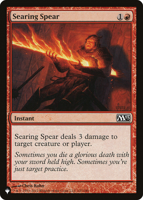 Searing Spear [PLST-M13-147] - The List