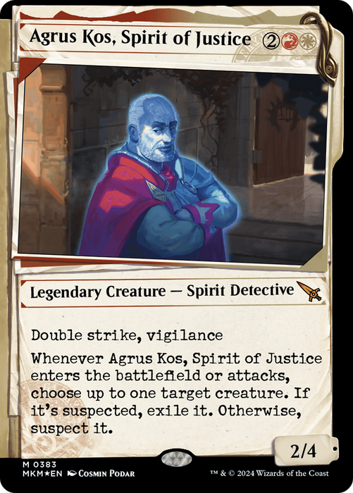 Agrus Kos, Spirit of Justice (Showcase) [MKM-383] Foil - Murders at Karlov Manor