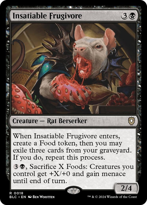 Image for Insatiable Frugivore (18) [Bloomburrow] - Magic: The Gathering