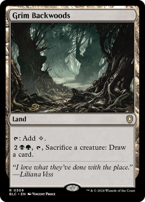 Image for Grim Backwoods (309) [Bloomburrow] - Magic: The Gathering