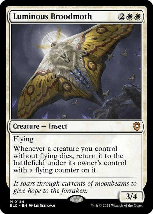 Image for Luminous Broodmoth (144) [Bloomburrow] - Magic: The Gathering