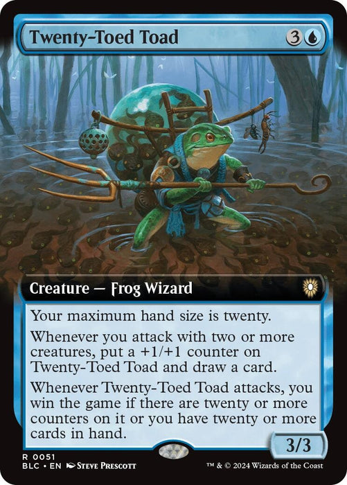 Image for Twenty-Toed Toad (Extended Art) (51) [Bloomburrow] - Magic: The Gathering