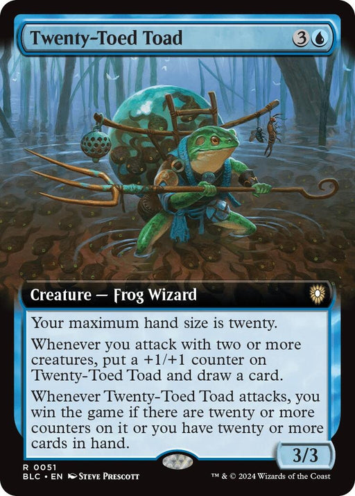 Image for Twenty-Toed Toad (Extended Art) (51) [Bloomburrow] - Magic: The Gathering