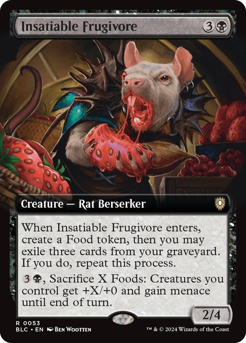 Image for Insatiable Frugivore (Extended Art) (53) [Bloomburrow] - Magic: The Gathering