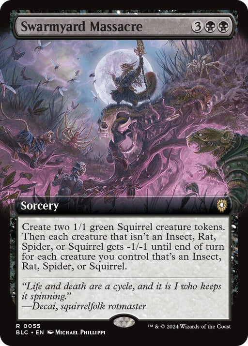Image for Swarmyard Massacre (Extended Art) (55) [Bloomburrow] - Magic: The Gathering
