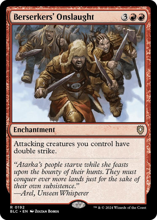 Image for Berserkers' Onslaught (192) [Bloomburrow] - Magic: The Gathering