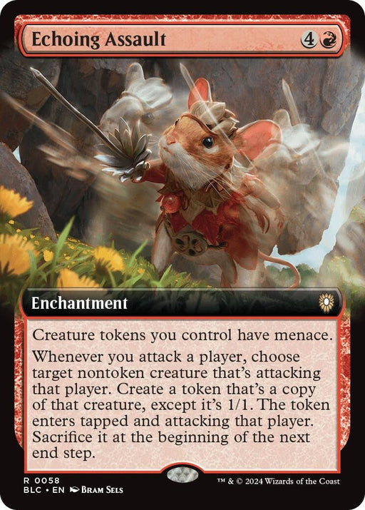 Image for Echoing Assault (Extended Art) (58) [Bloomburrow] - Magic: The Gathering