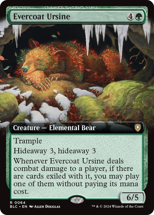 Image for Evercoat Ursine (Extended Art) (64) [Bloomburrow] - Magic: The Gathering