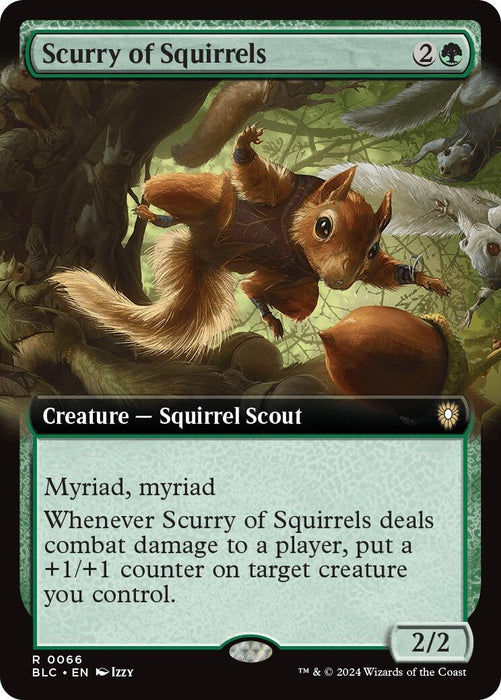 Image for Scurry of Squirrels (Extended Art) (66) [Bloomburrow] - Magic: The Gathering