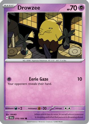Drowzee (016/064) Reverse Holofoil [SV: Shrouded Fable]
