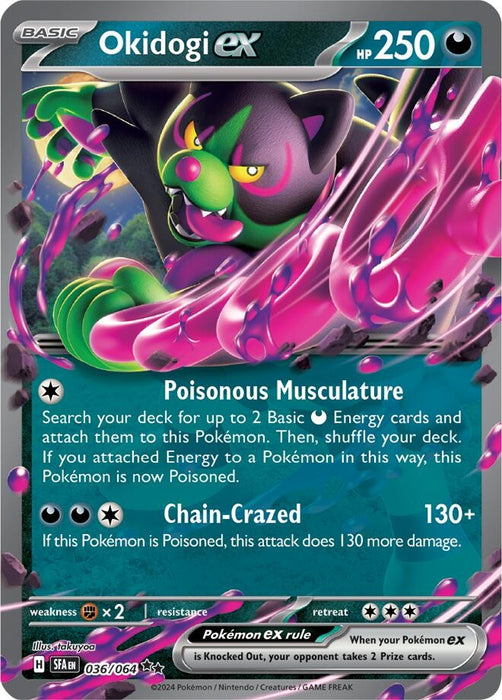Image for Okidogi ex (036/064) (Holofoil) [SV: Shrouded Fable] - Pokemon