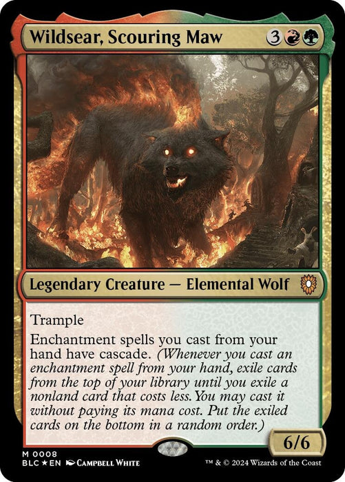 Image for Wildsear, Scouring Maw (8) (Foil) [Bloomburrow] - Magic: The Gathering
