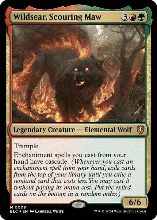 Image for Wildsear, Scouring Maw (8) (Foil) [Bloomburrow] - Magic: The Gathering