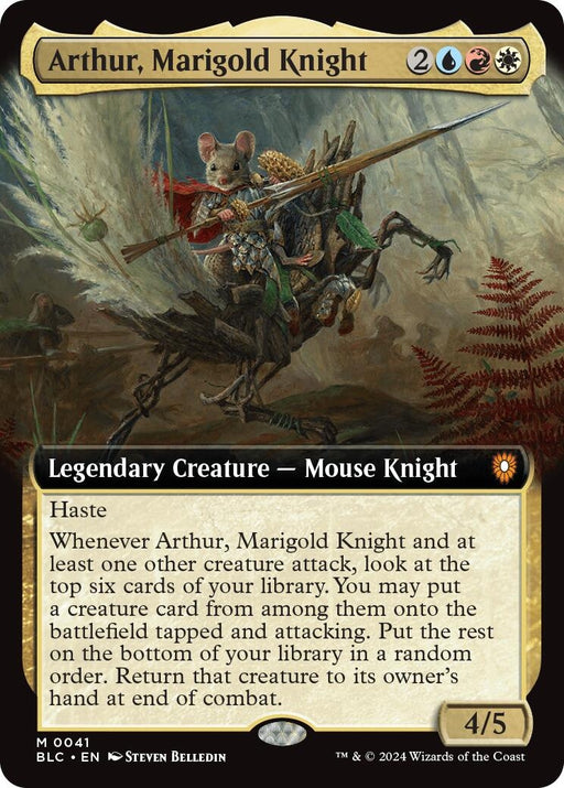 Image for Arthur, Marigold Knight (Extended Art) (41) [Bloomburrow] - Magic: The Gathering