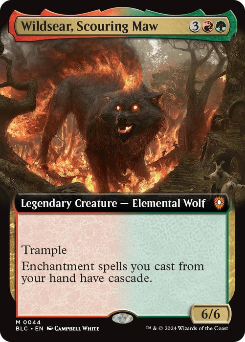 Image for Wildsear, Scouring Maw (Extended Art) (44) (Foil) [Bloomburrow] - Magic: The Gathering