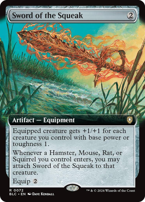Image for Sword of the Squeak (Extended Art) (72) [Bloomburrow] - Magic: The Gathering