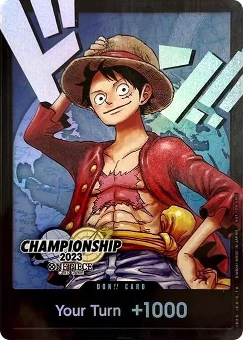 Image for DON!! Card (Monkey.D.Luffy) (2023 World Championship Finals) (Foil) [One Piece Promotion Cards] - One Piece Card Game