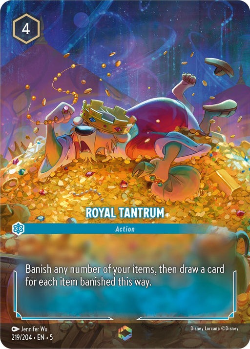 Image for Royal Tantrum (Enchanted) (219/204) (Holofoil) [Shimmering Skies] - Disney Lorcana
