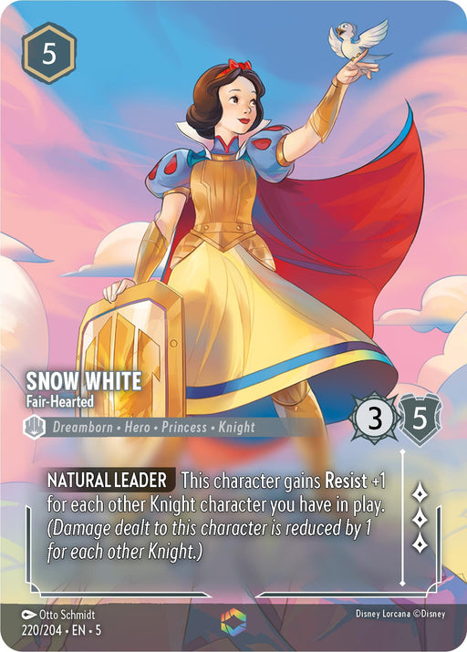 Image for Snow White - Fair-Hearted (Enchanted) (220/204) (Holofoil) [Shimmering Skies] - Disney Lorcana